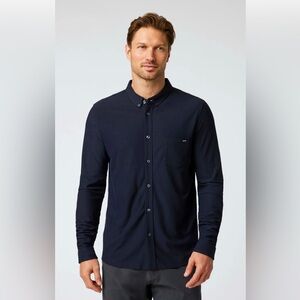 Vuori Long Sleeve ACE Button Down Shirt in Ink , size M